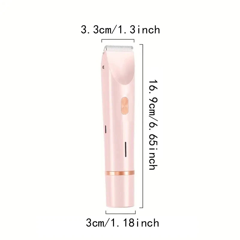 2-In-1 Dual Head Women'S Electric Shaver, Women'S Electric Hair Clipper, Women'S Electric Bikini Trimmer