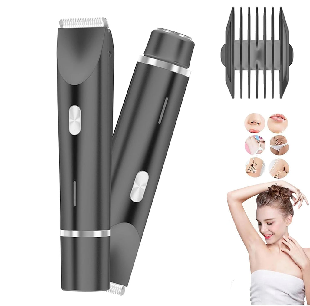 2-In-1 Dual Head Women'S Electric Shaver, Women'S Electric Hair Clipper, Women'S Electric Bikini Trimmer