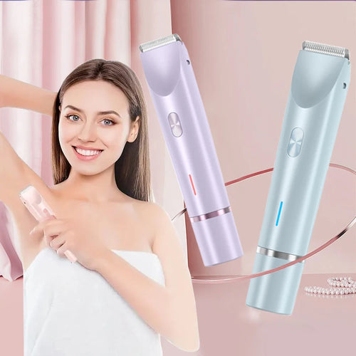 2-In-1 Dual Head Women'S Electric Shaver, Women'S Electric Hair Clipper, Women'S Electric Bikini Trimmer